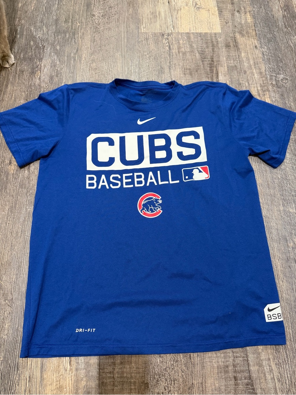 Vintage Nike Chicago Cubs Baseball Dri-Fit Tee - Royal Blue